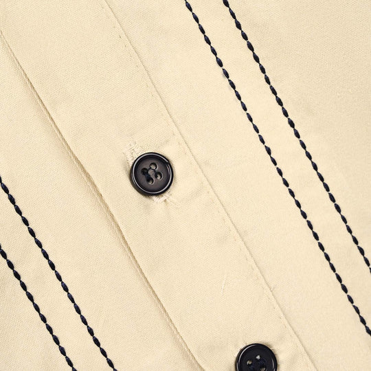 Boys Cotton Interlock Woven Suit 320 - 035- Navy