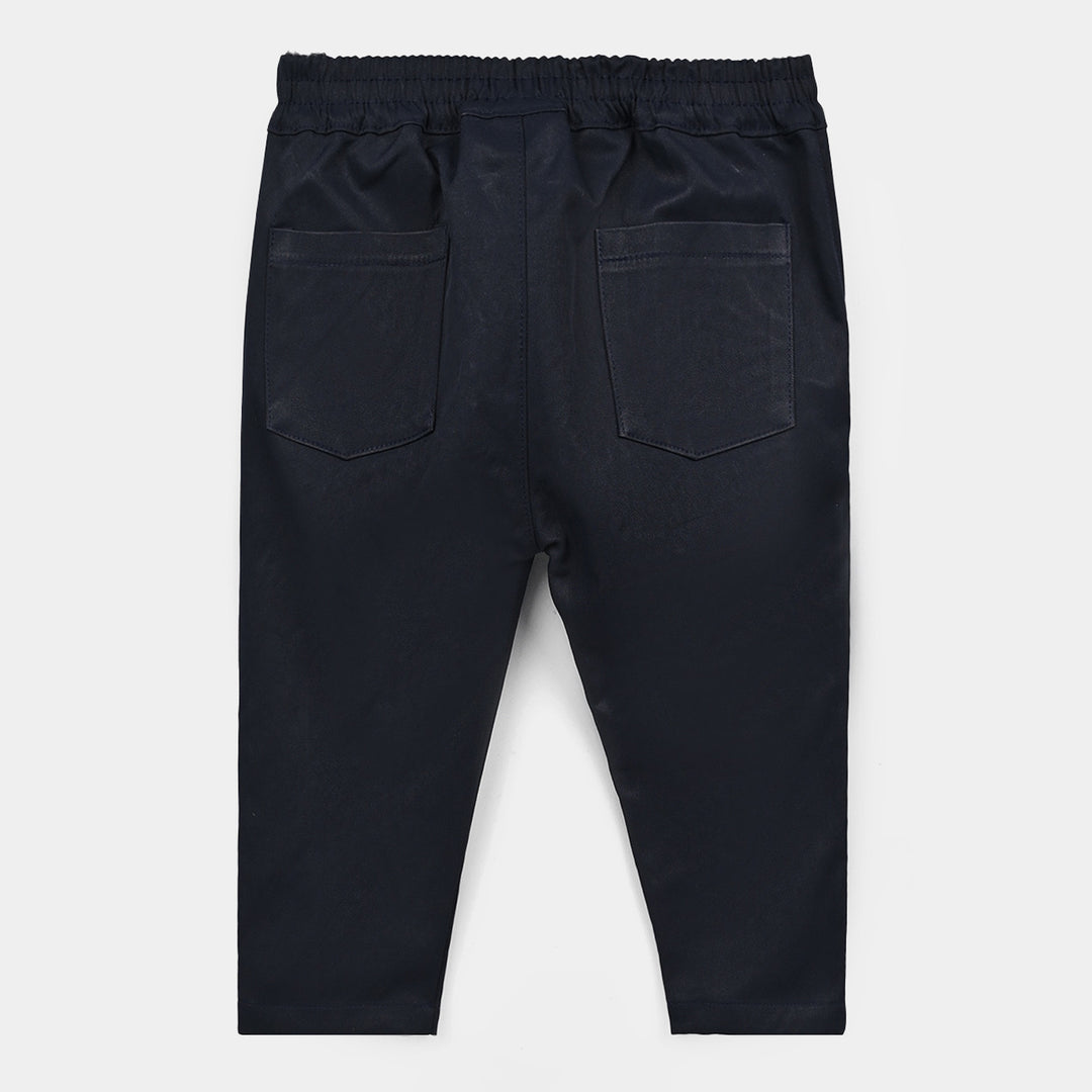 Boys Cotton Interlock Woven Suit 320 - 035- Navy