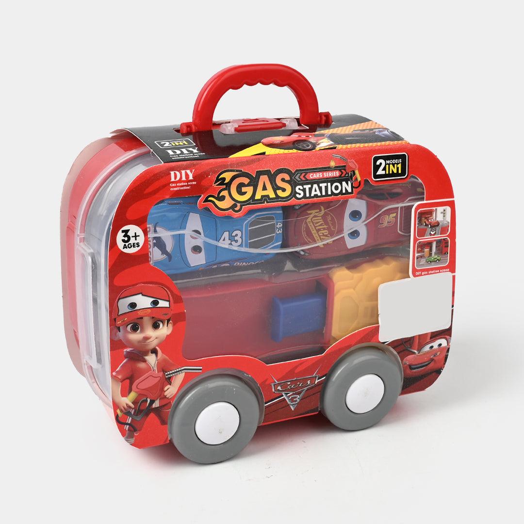 Portable Storage Box With Cars