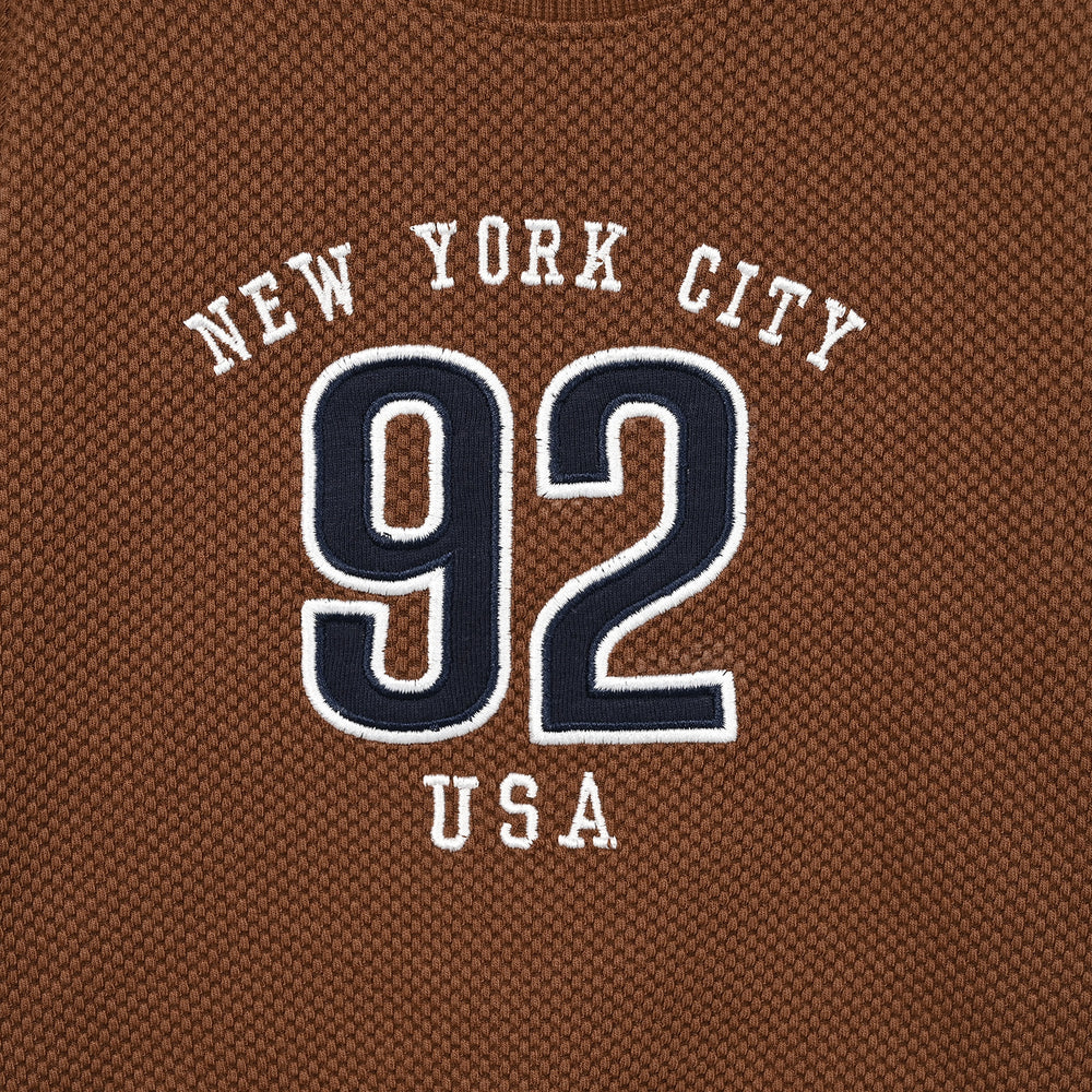 Infant Boys Popcorn Sweat Shirt Usa - Brown