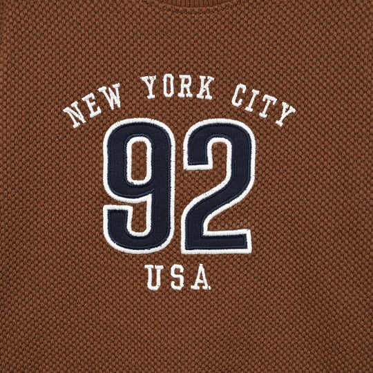 Infant Boys Popcorn Sweat Shirt Usa - Brown