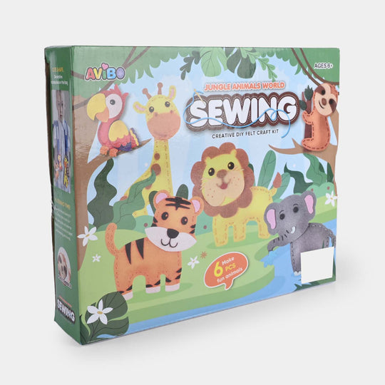 DIY Jungle Animals World Sewing Creative Craft Kit