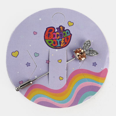 Girls Scarf Hat Pin