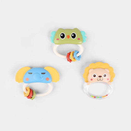 Handbell Baby Rattle & Teether Toy Set