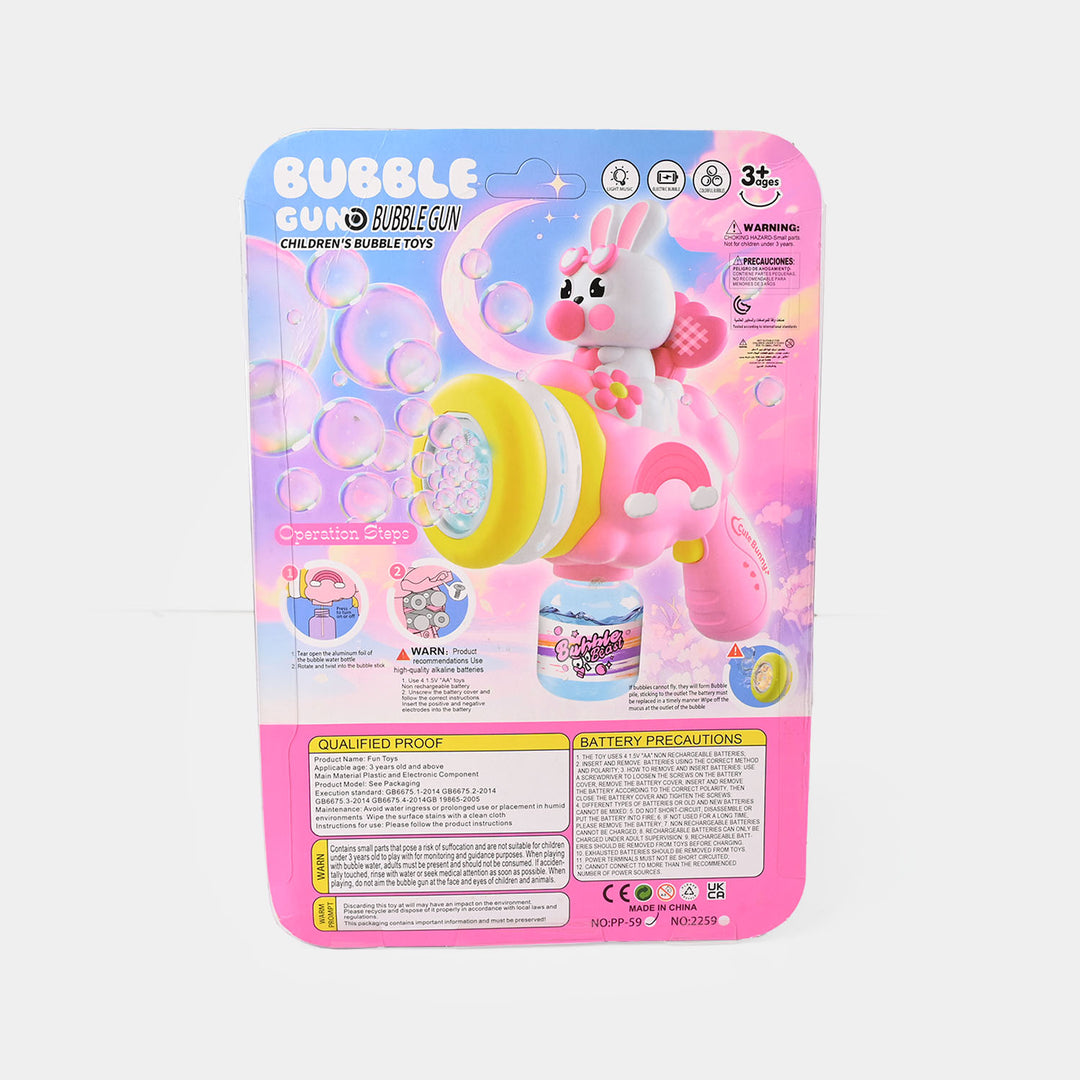 Cute Rabbit Bubble Gun – Fun Bubble Blower Toy for Kids