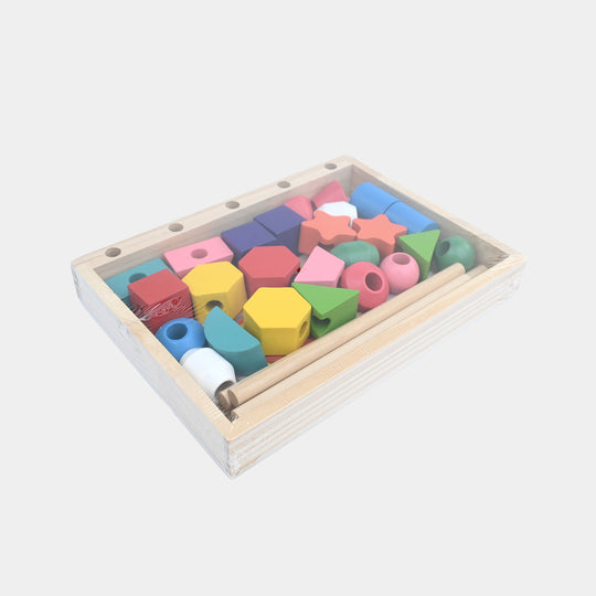 Five Sets of Column Wooden Shape & Sequence Stacking Toy