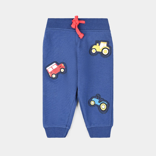 Infant Boys Cotton Terry Sleeping Pyjama Cars-N.Peony