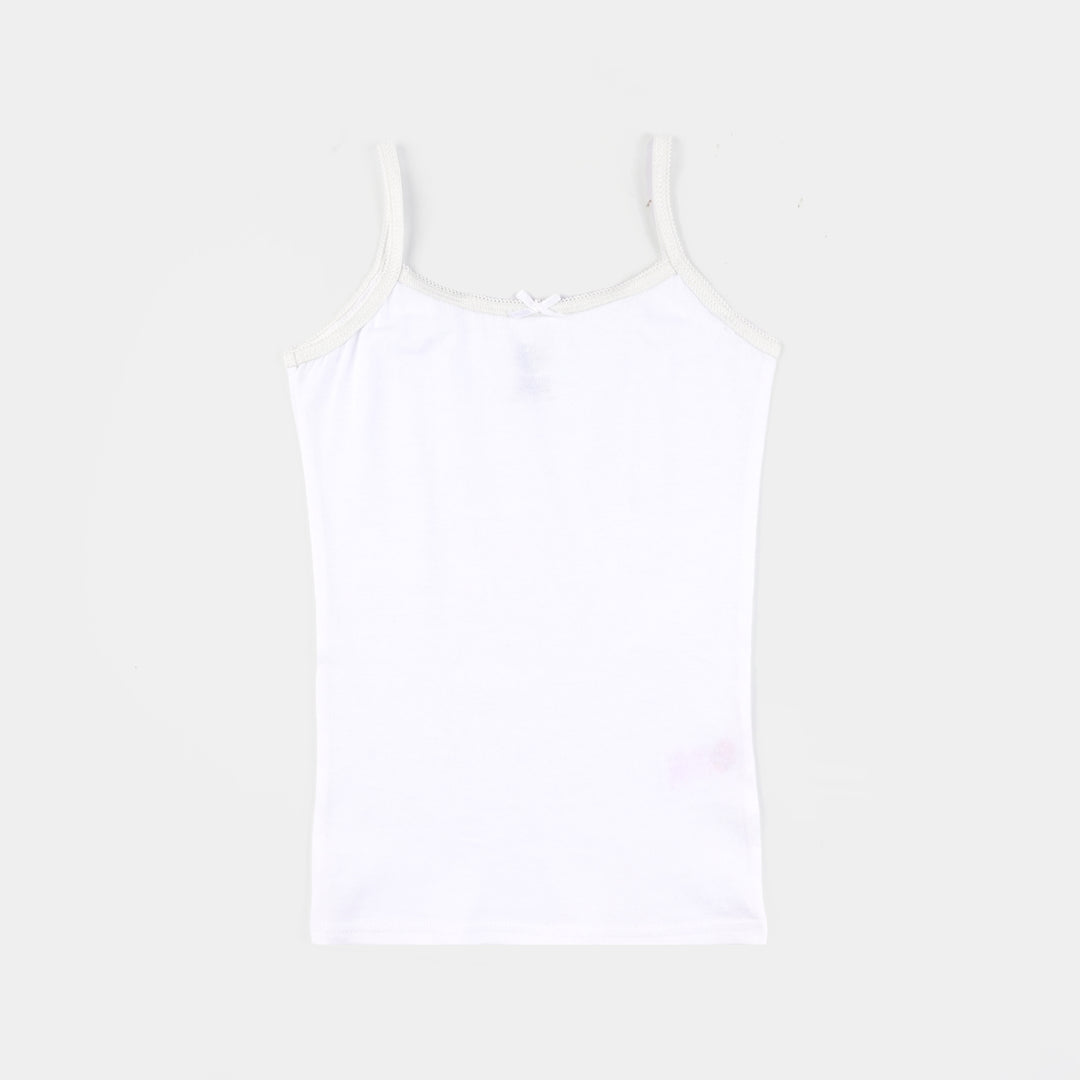 Girls Cotton Jersey Cami Pack of 2 Basic-Black/White