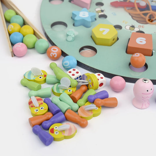 Multi-Function Double-Sided Clock Game Chess