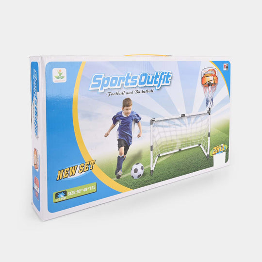Sports 2-in-1 Football & Basketball Play