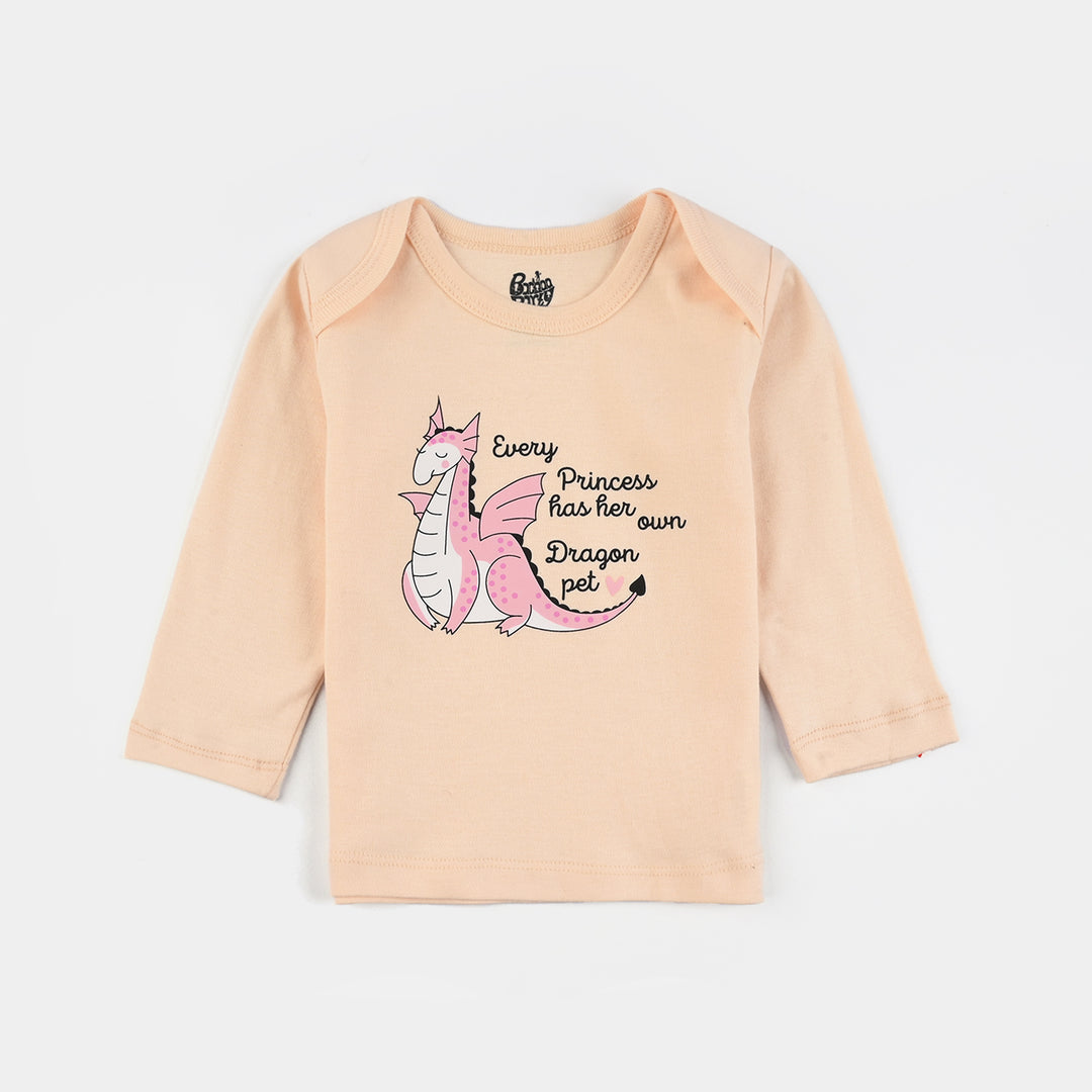 Infant Girls Cotton T-Shirt 3 Pcs Princess World