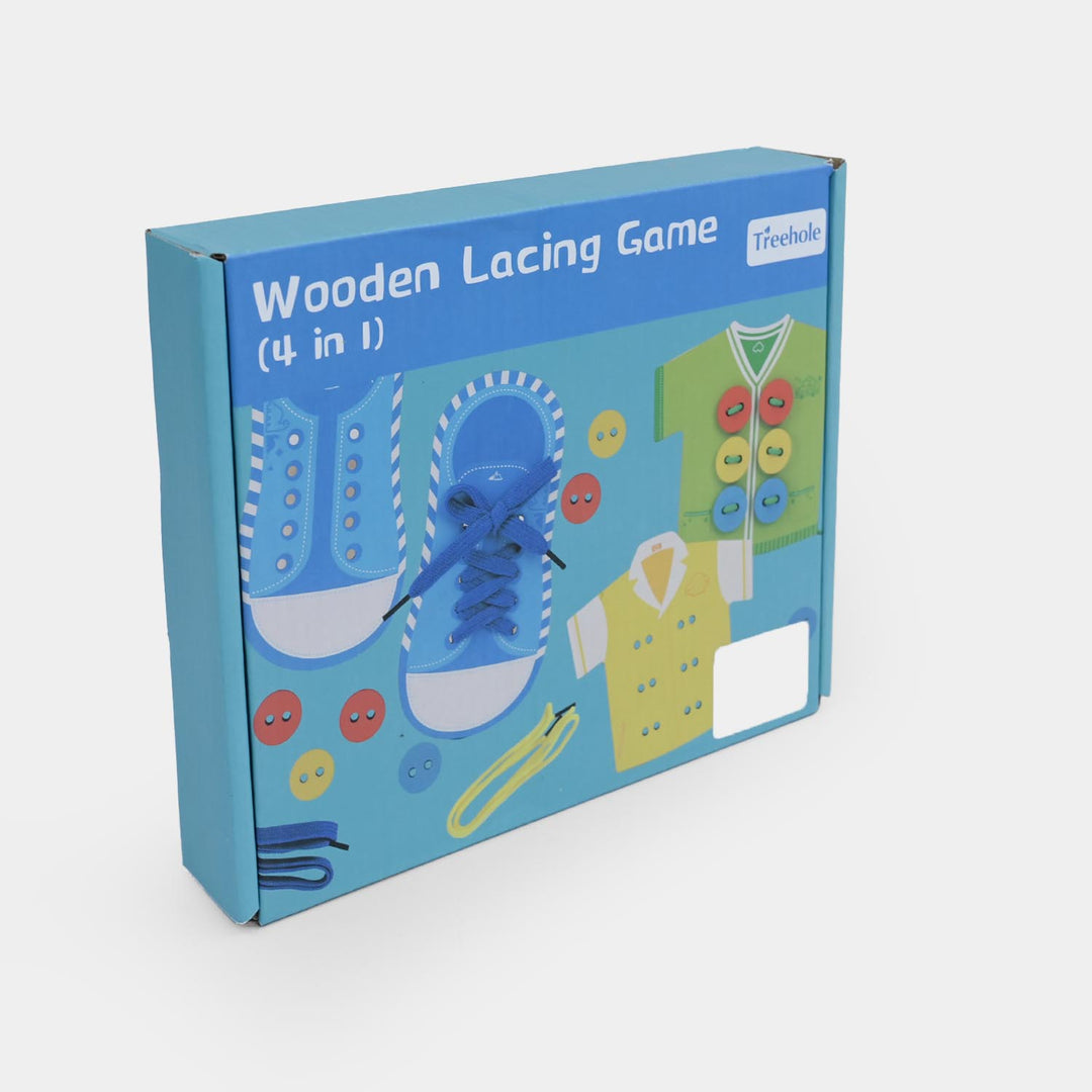 Wooden Lacing Game (4 in 1)