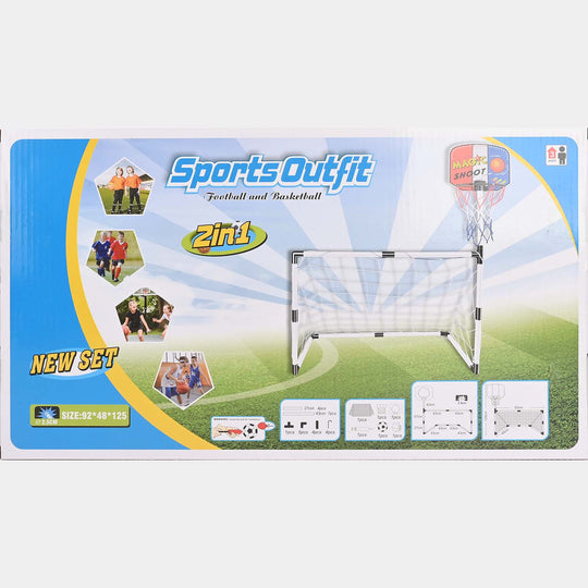 Sports 2-in-1 Football & Basketball Play
