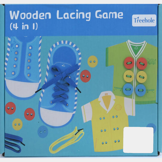 Wooden Lacing Game (4 in 1)