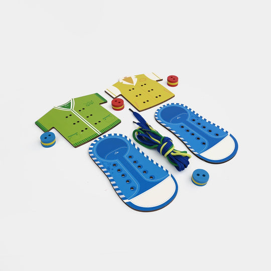 Wooden Lacing Game (4 in 1)