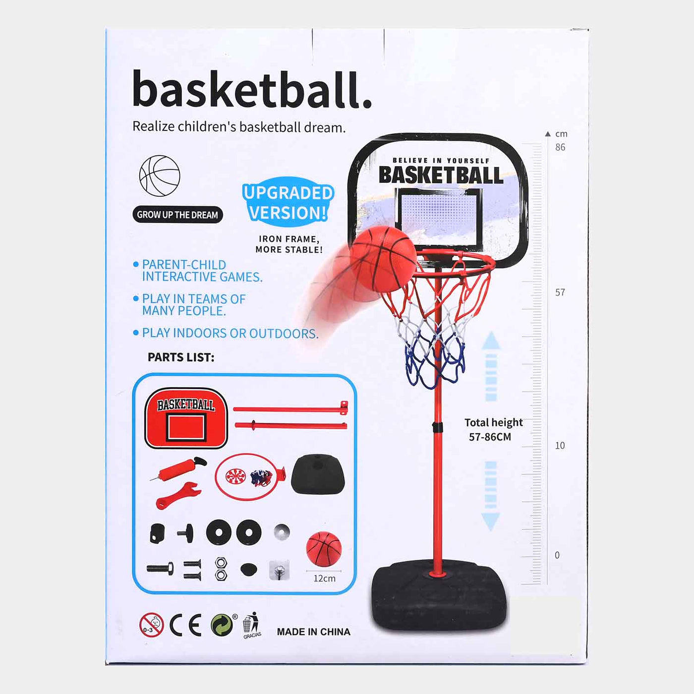 Sports Basket Ball Play Set For Kids