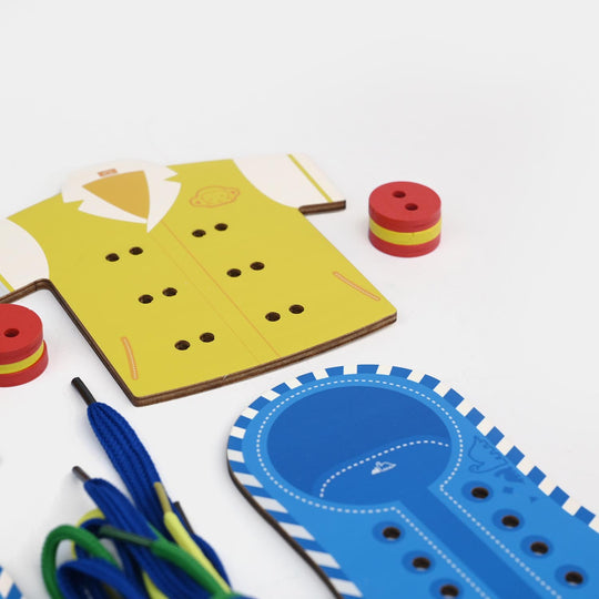 Wooden Lacing Game (4 in 1)