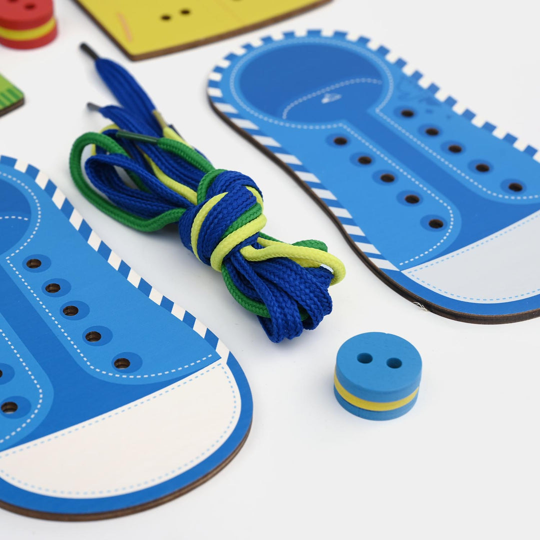 Wooden Lacing Game (4 in 1)