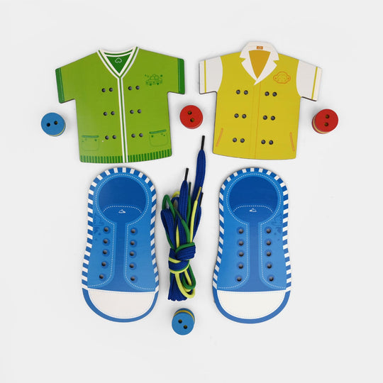 Wooden Lacing Game (4 in 1)