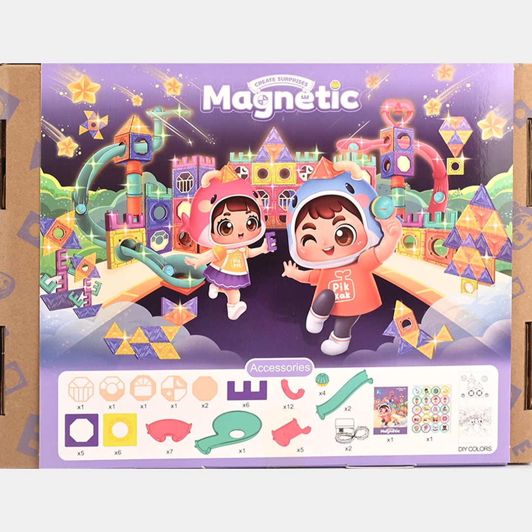 Magnetic Tiles | 56-Piece Building Set With Light