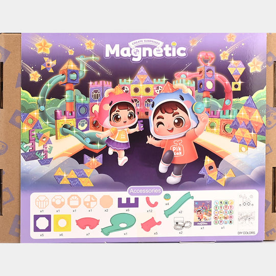 Magnetic Tiles | 56-Piece Building Set With Light