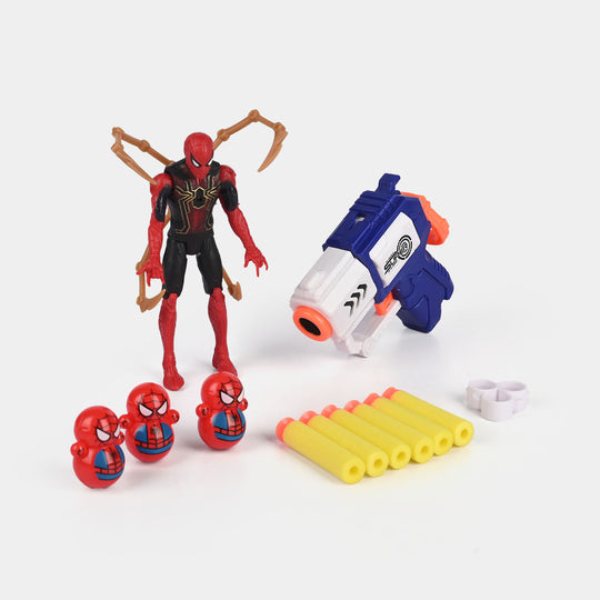 Eva Soft Bullet Blaster Set with Character Figure