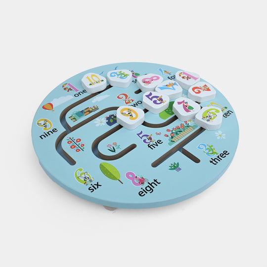 Wooden Number Maze – Fine Motor Toy