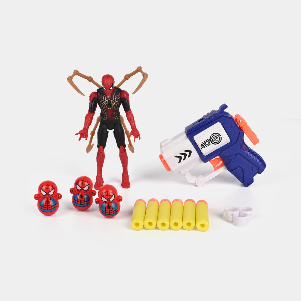 Eva Soft Bullet Blaster Set with Character Figure