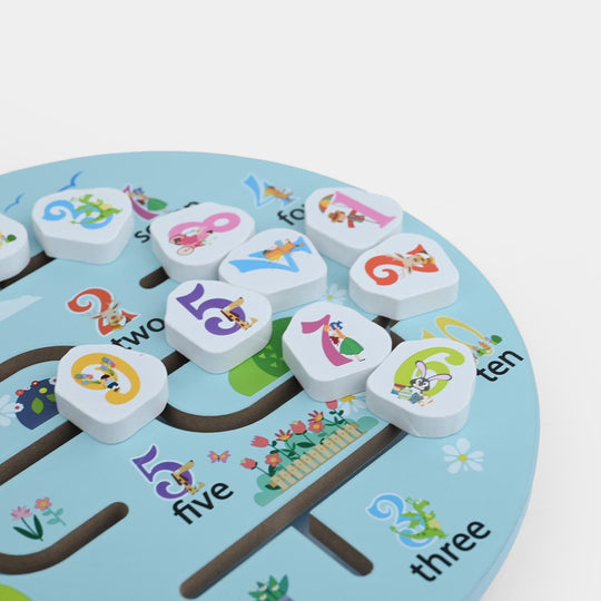 Wooden Number Maze – Fine Motor Toy