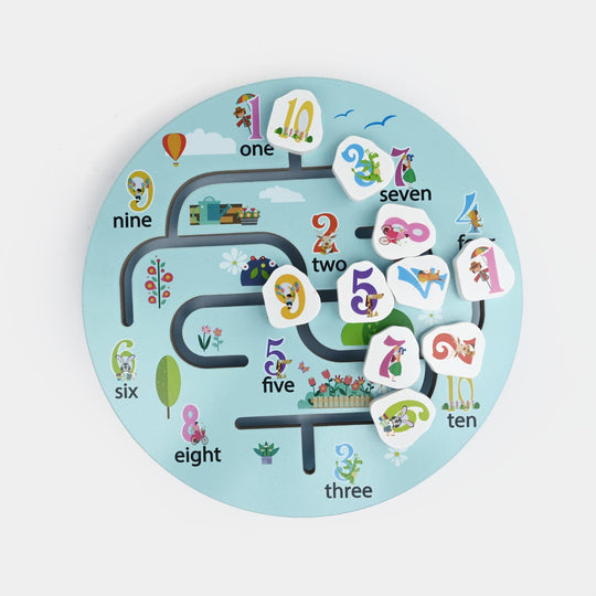 Wooden Number Maze – Fine Motor Toy