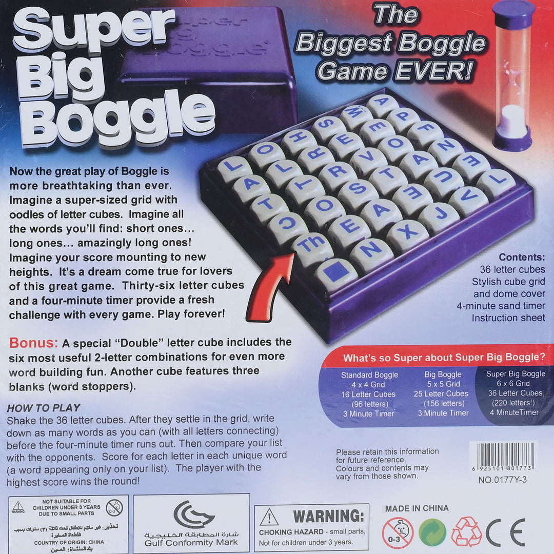 Super Big Boggle Spelling Game