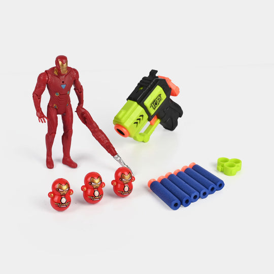 Eva Soft Bullet Blaster Set with Character Figure
