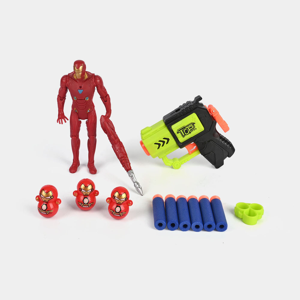 Eva Soft Bullet Blaster Set with Character Figure