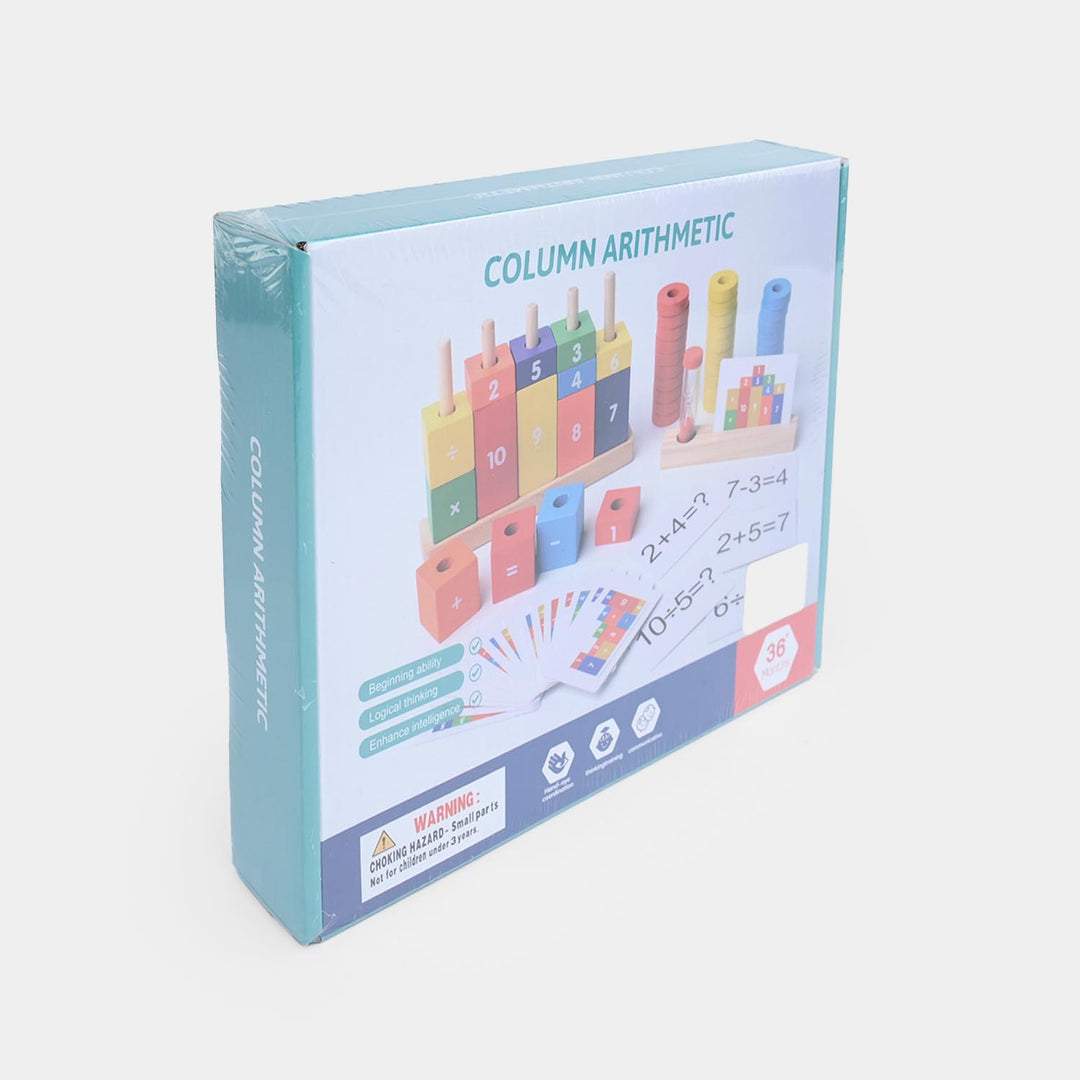 Wooden Column Numerical Toy Set