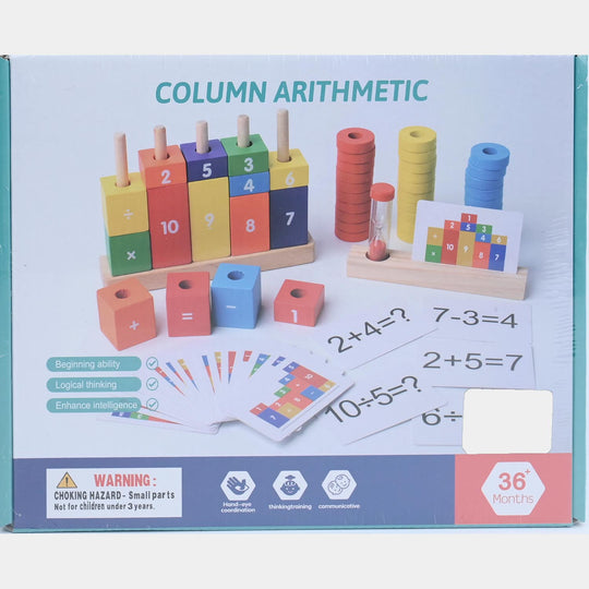 Wooden Column Numerical Toy Set