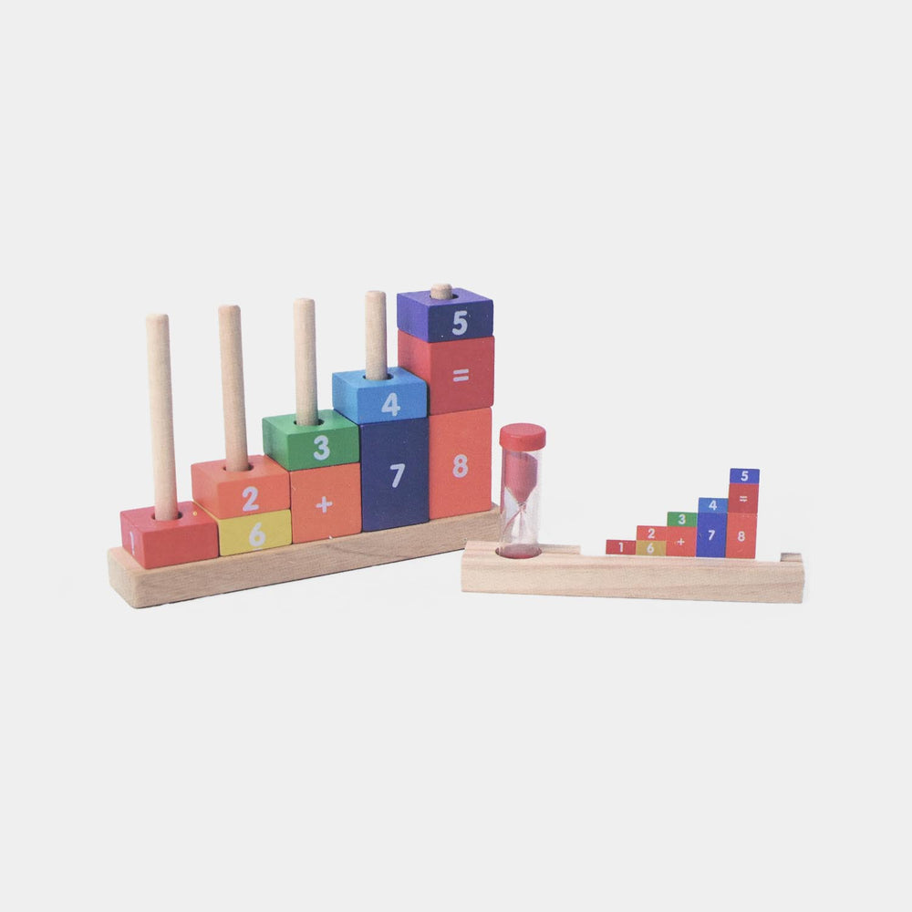 Wooden Column Numerical Toy Set