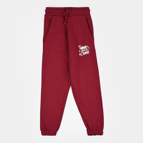Girls Cotton Terry Pyjama Great Day-Rio.Red