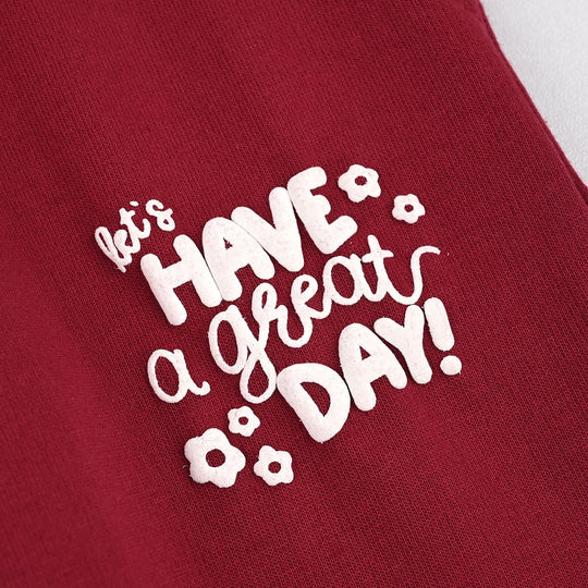 Girls Cotton Terry Pyjama Great Day-Rio.Red