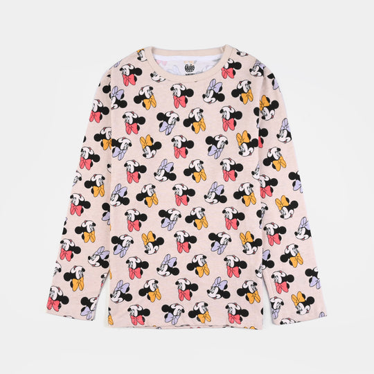 Girls Slub Jersey T-Shirt F/S  Character