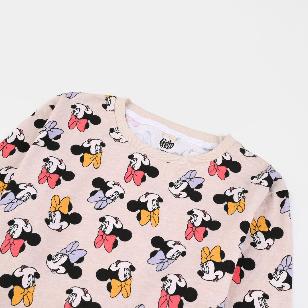 Girls Slub Jersey T-Shirt F/S  Character