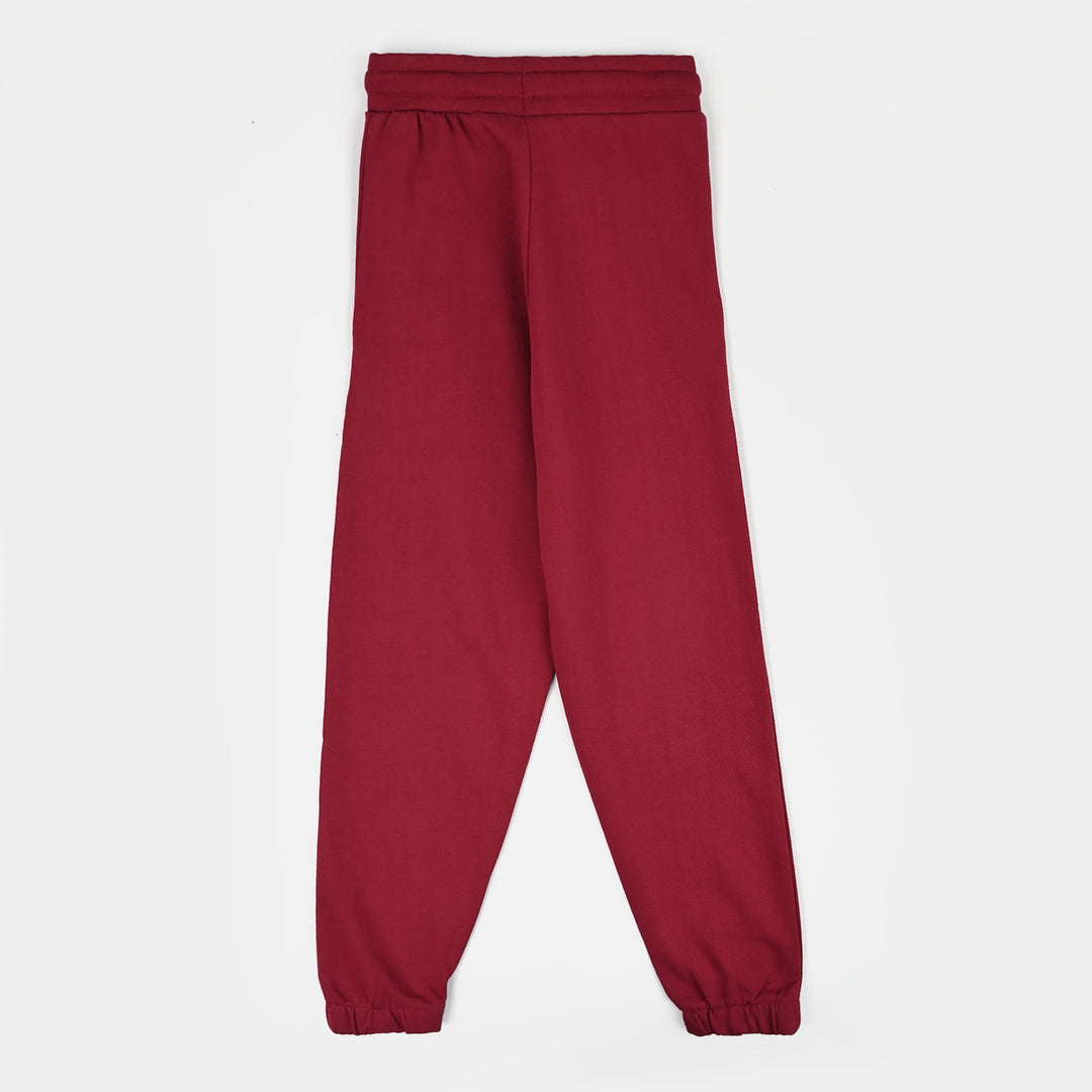 Girls Cotton Terry Pyjama Great Day-Rio.Red