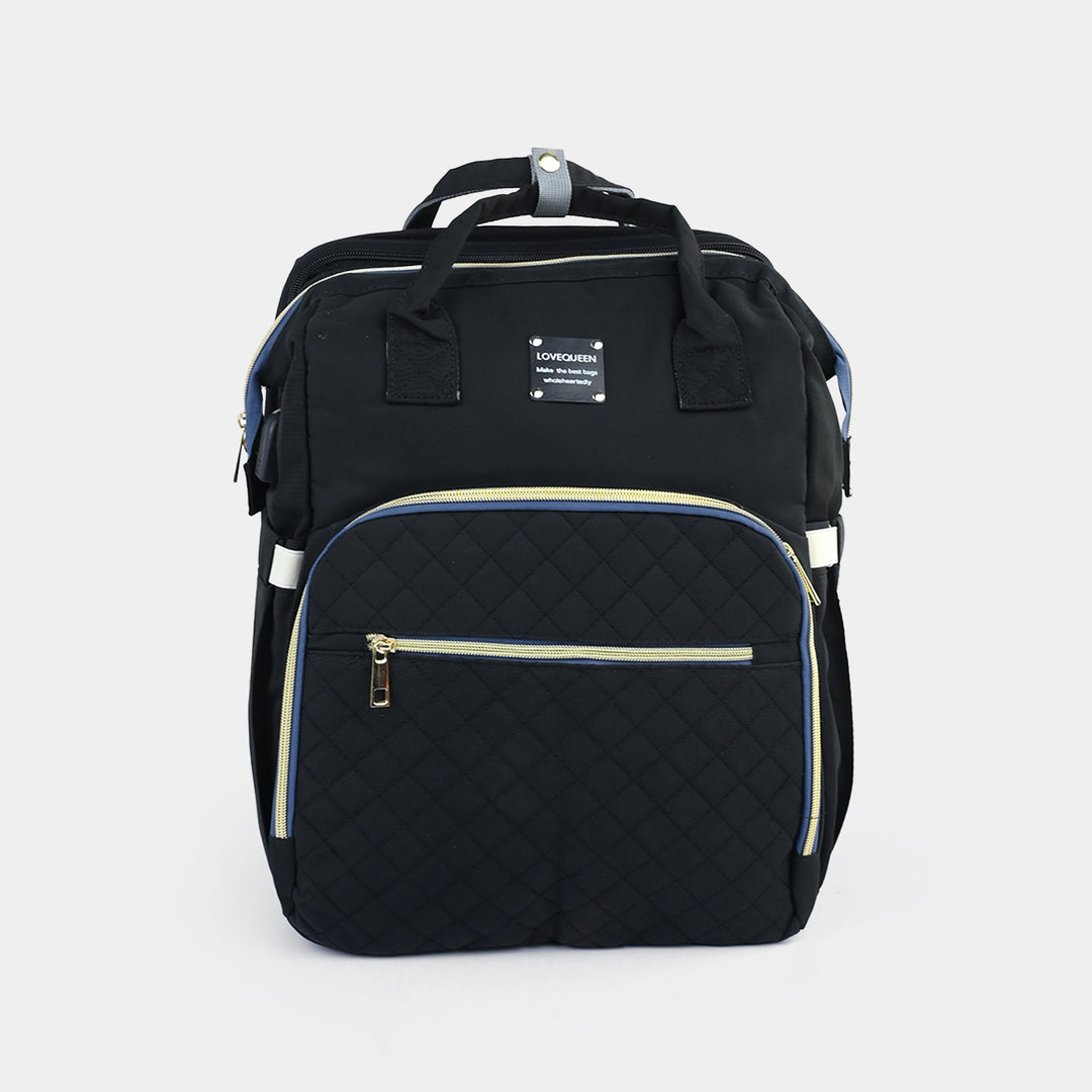 2-in-1 Foldable Diaper Backpack with Expandable Bassinet