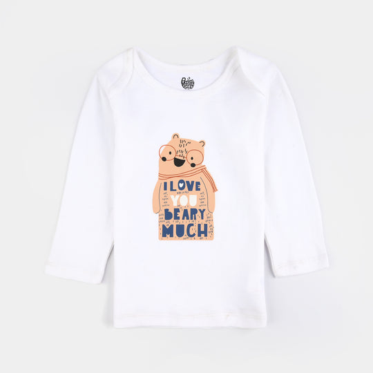 Infant Boys Cotton Full Sleeve T-Shirts Pack of 3 - Multi
