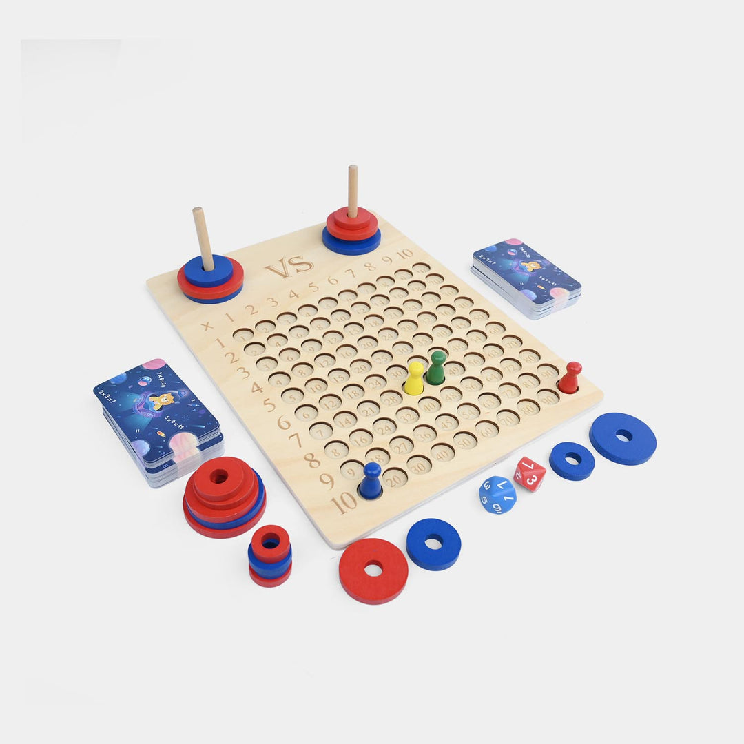 Wooden Multiplication VS. Board Game