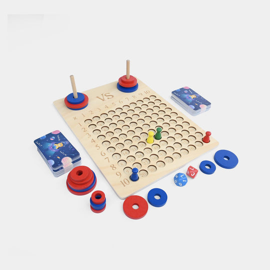Wooden Multiplication VS. Board Game