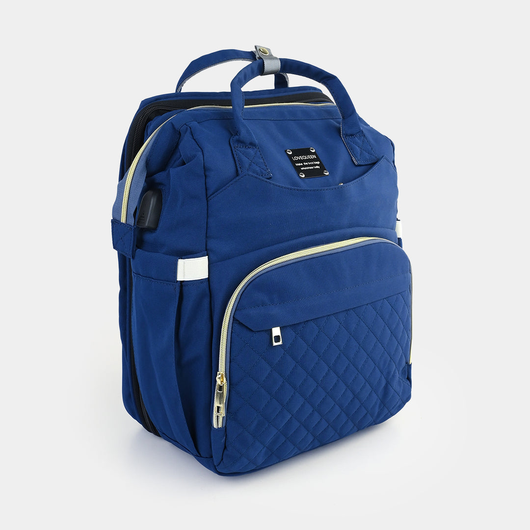 2-in-1 Foldable Diaper Backpack with Expandable Bassinet