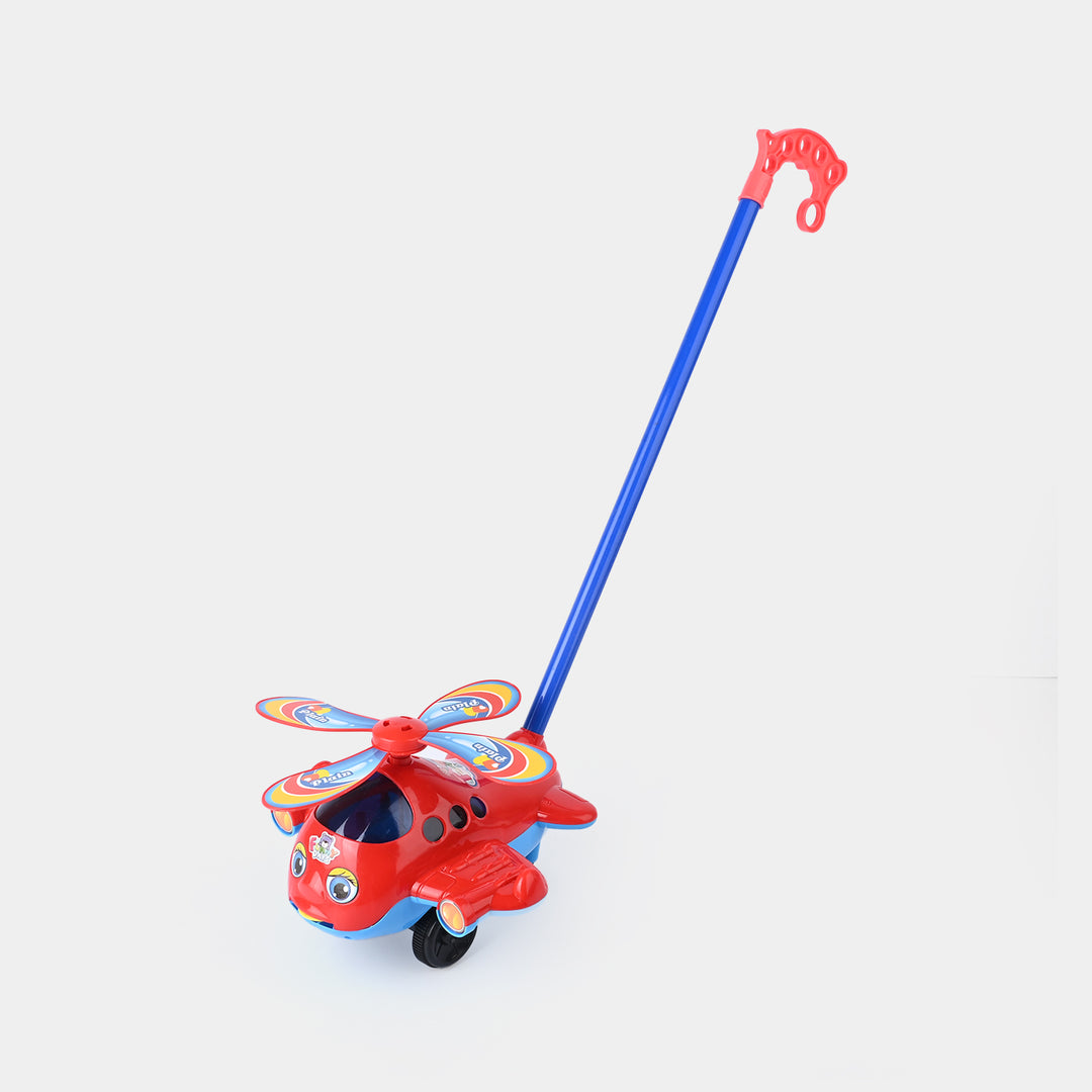 Pull Push Plane with Bell for Kids
