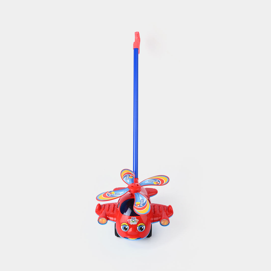 Pull Push Plane with Bell for Kids