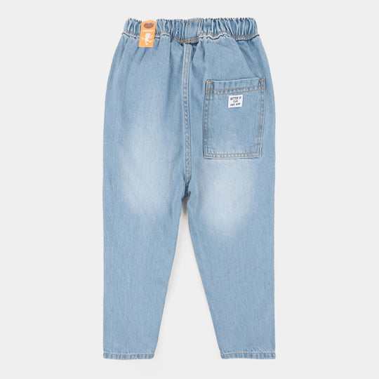Boys Denim Stretch Pant Better In Our Own Way-LT.Blue