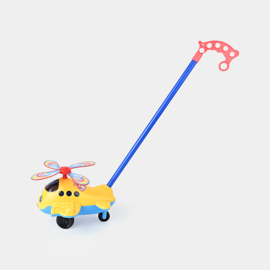 Pull & Push Plane with Bell for Kids